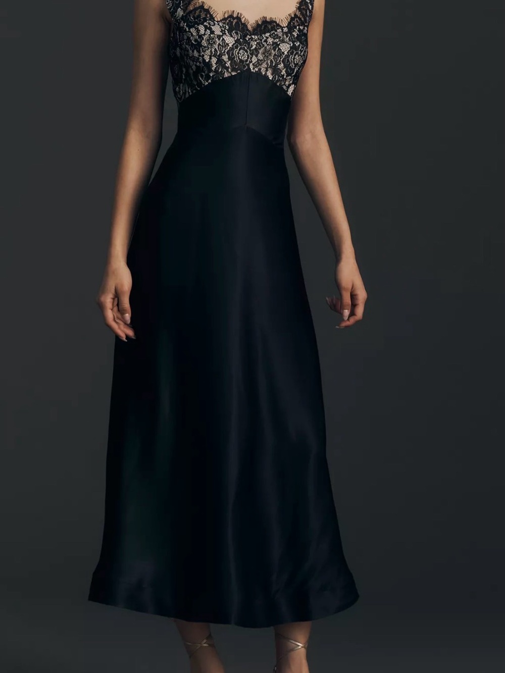 Maeve Lace Midi Dress Size M